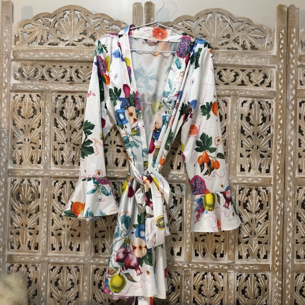 Fruity Booty Fruit Print Robe